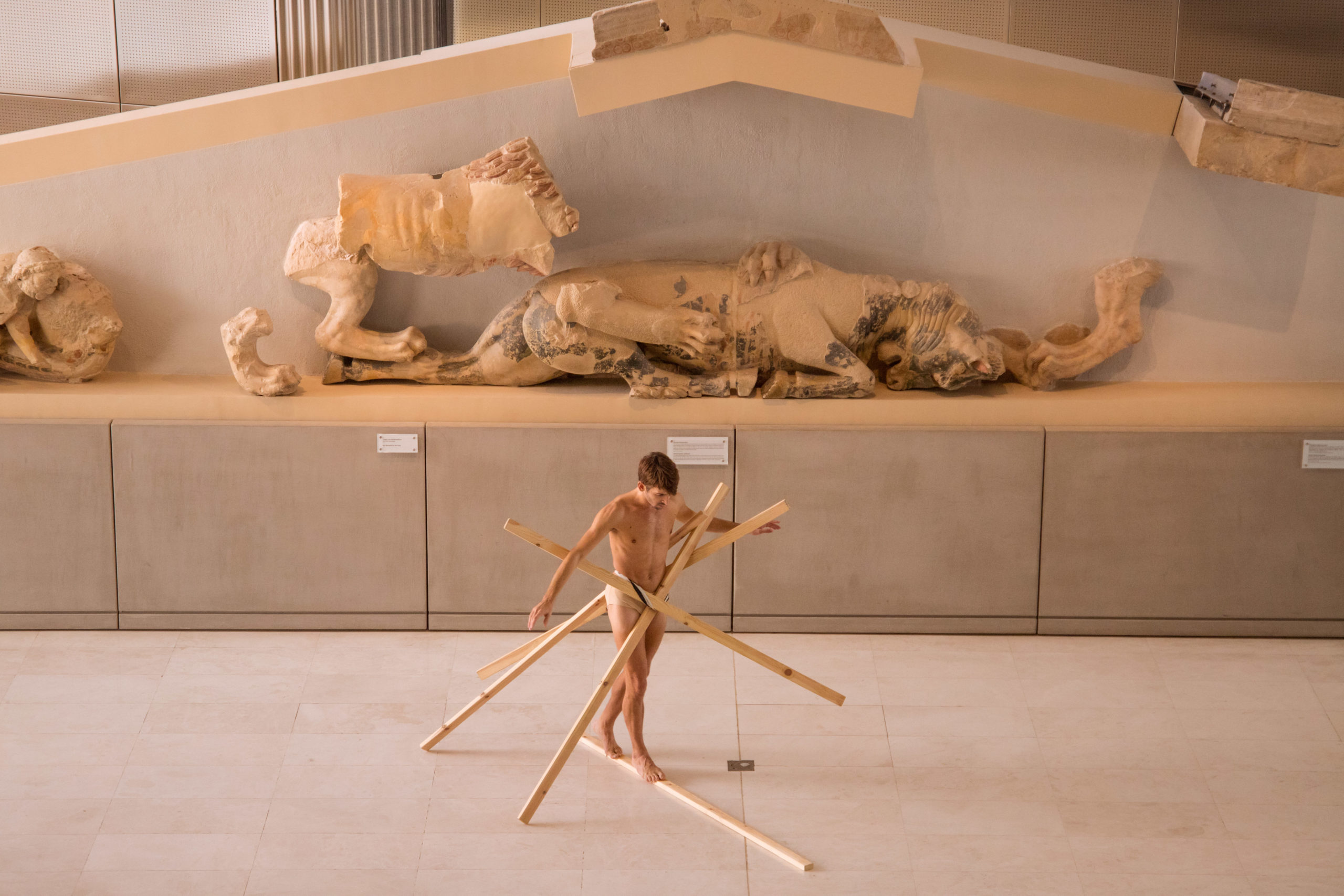 GNO Ballet - MicroDanze - Forget me not - chor. Konstantinos Rigos - dancer Danilo Zeka - Athens Acropolis Museum ph. Valeria Isaeva