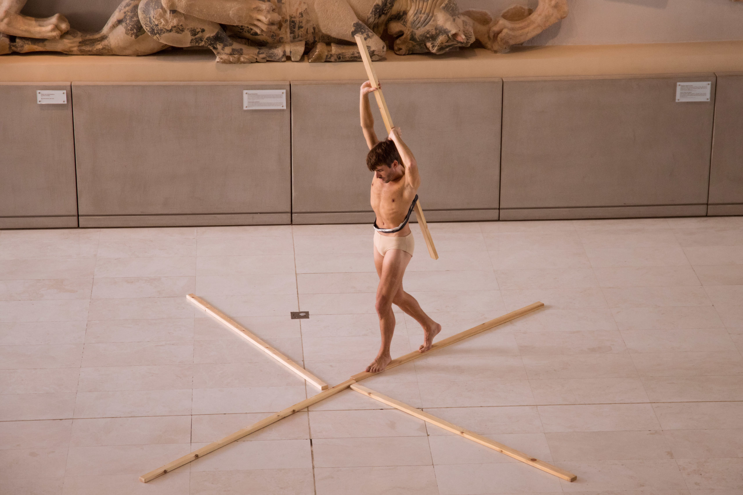 GNO Ballet - MicroDanze - Forget me not - chor. Konstantinos Rigos - dancer Danilo Zeka - Athens Acropolis Museum ph. Valeria Isaeva